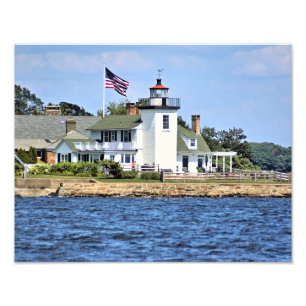 Nayatt Point Lighthouse, Impressão de Foto Rhode