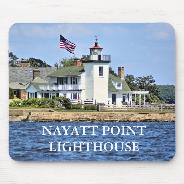 Nayatt Point Lighthouse, Rhode Island Mousepad (Frente)