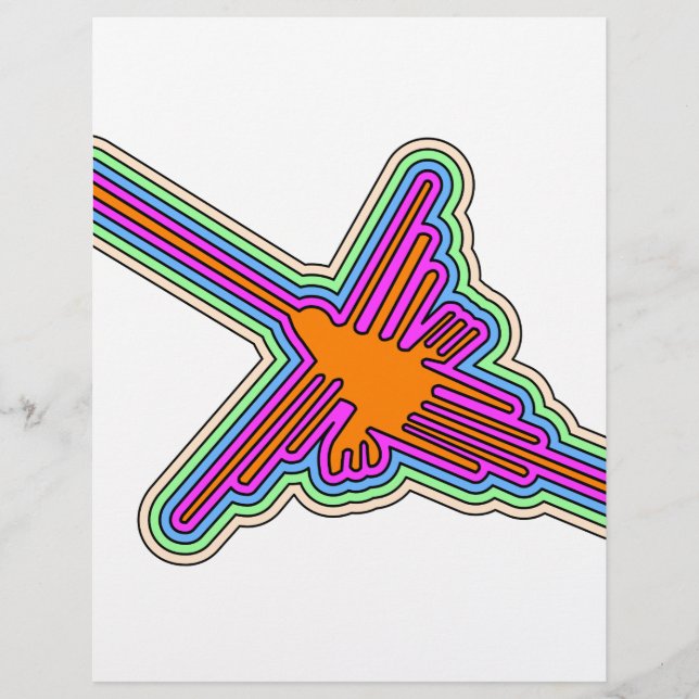 Nazca Hummingbird Peru Drawing (Frente)