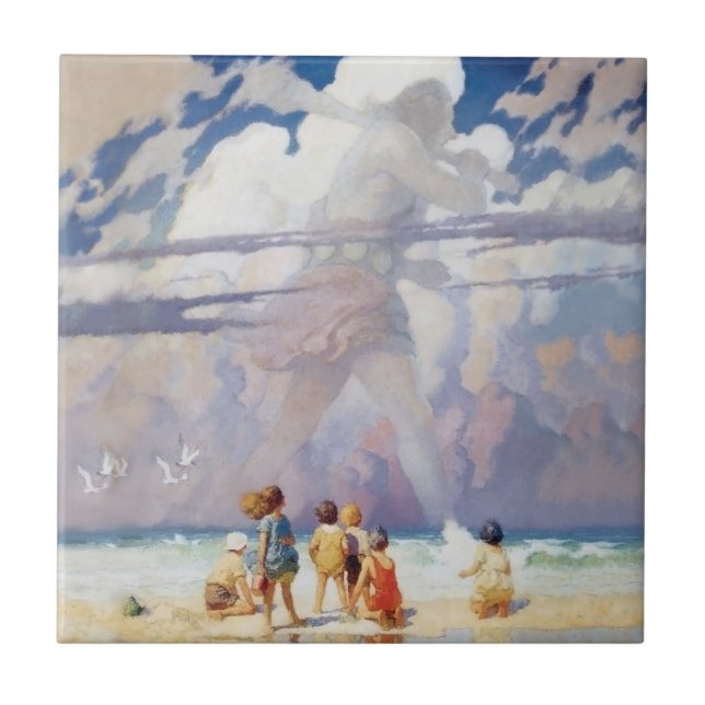 NC Wyeth, o gigante Trabalho de arte Beach Coastal (Frente)