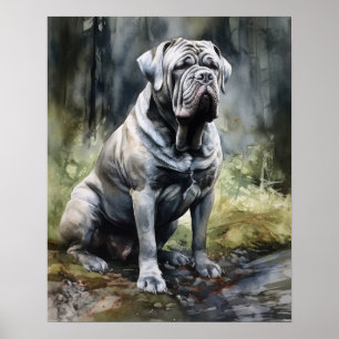 Neapolitan Mastiff Dog Art Impressão