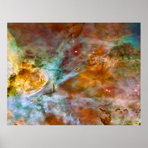 Nebulosa de Eta Carinae no poster do valor de