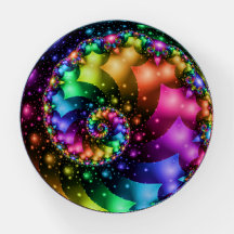 Nebulosa espiral do arco-íris do Fractal