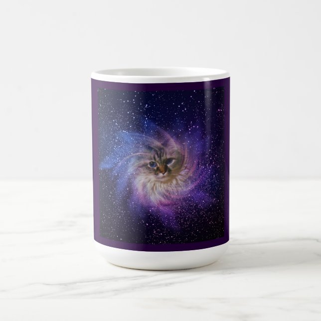 Nebulosa estrelado caneca do gatinho de 15 onças (Centro)