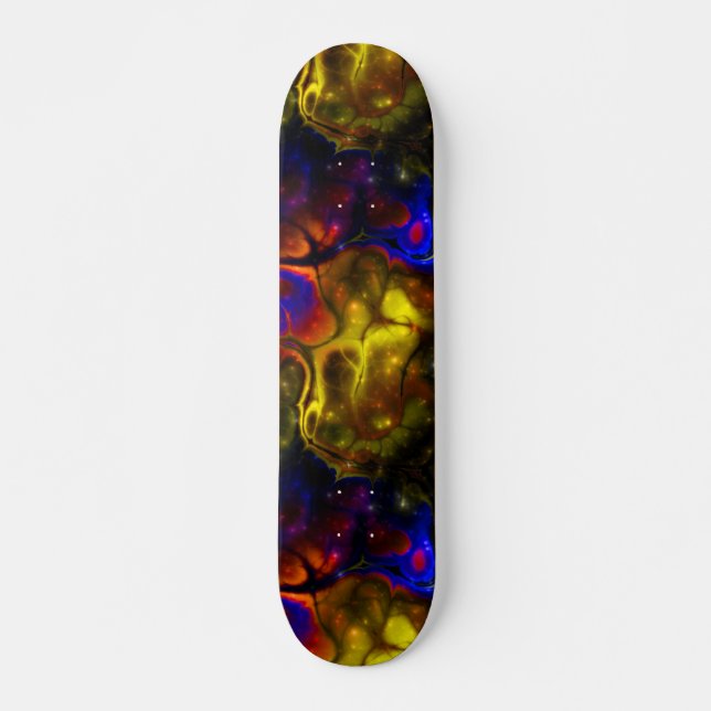 Nebulosa Fractal 2-2 Skateboard (Frente)