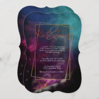 Nebulosa Moody Entre o Convite de Casamento de Est