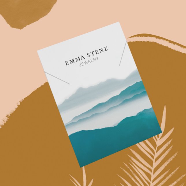 © Necklace Display Card ・ Pastel Mountain Range (Criador carregado)