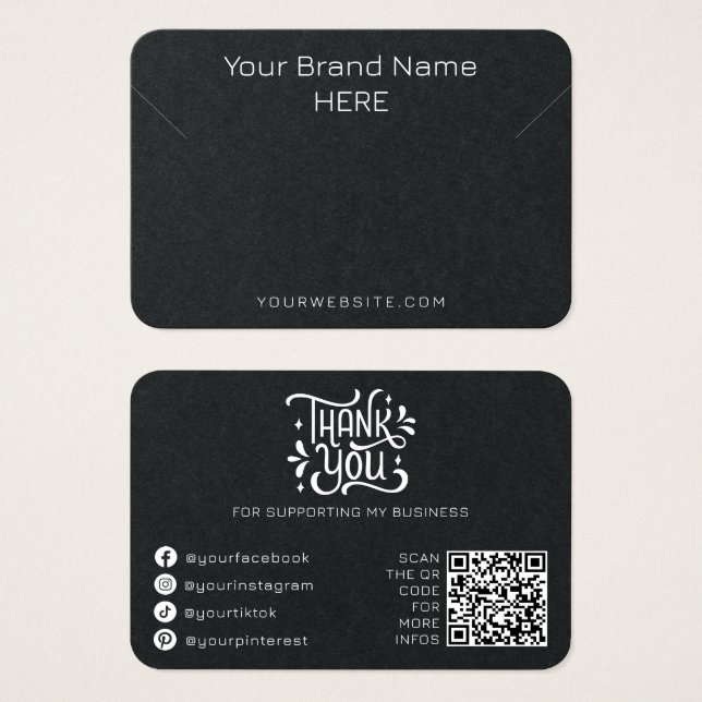 Necklace Jewelry Apresenta Branco preto simples mo (Frente & Verso)