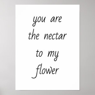 Néctar para o meu Poster de Flor