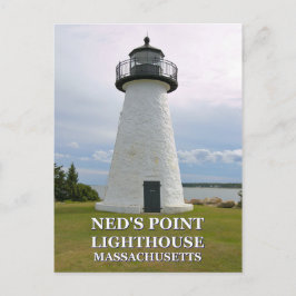 Ned's Point Lighthouse, cartão postal de Massachus