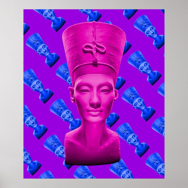 Nefertiti Pink Poster (Frente)