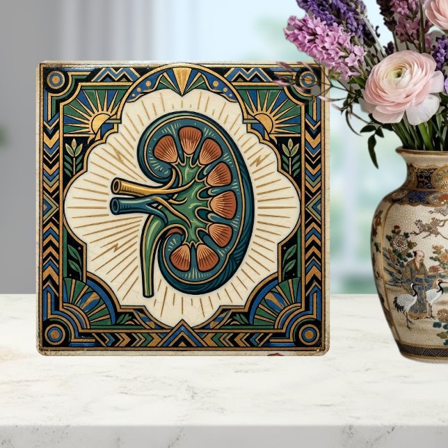 Nefrologia Rim Anatômico Art Déco (Criador carregado)