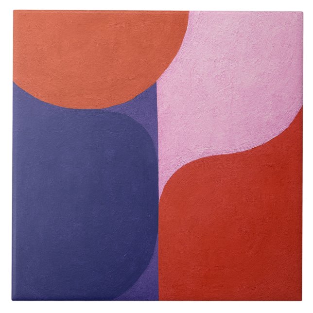 "Negociação de Cores" Arte Abstrato Colorida (Frente)