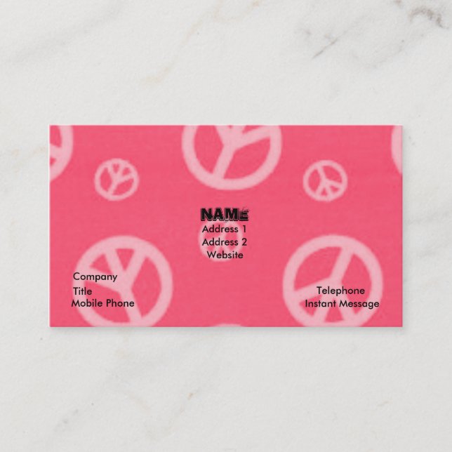 NEGÓCIO & CARTÕES TELEFÓNICOS DOS SINAIS DE PAZ (Frente)