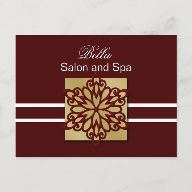 negócio de floco de neve vermelho Obrigado Cartões (Frente)