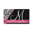 Negócio elegante do monograma - cartão de visita