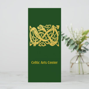 Negócio verde escuro Rackcard do cobra dourado