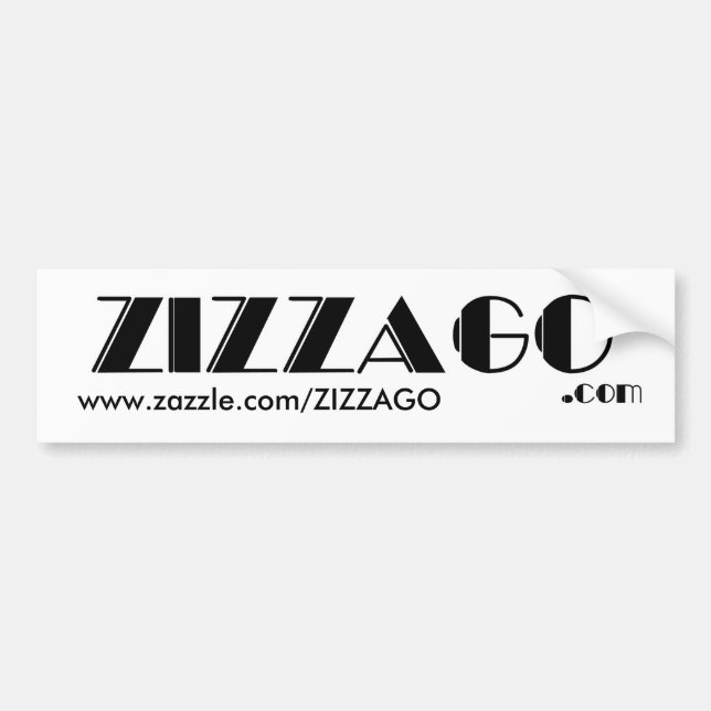 Negócios de Adesivos de Para-choque ZIZZAGO (Frente)