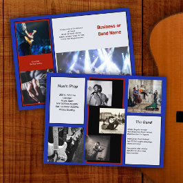 Negócios de Música Muitas Fotos Brochura de Amostr