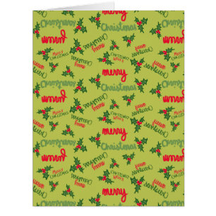 Negócios divertidos Cartão de Natal Merry para