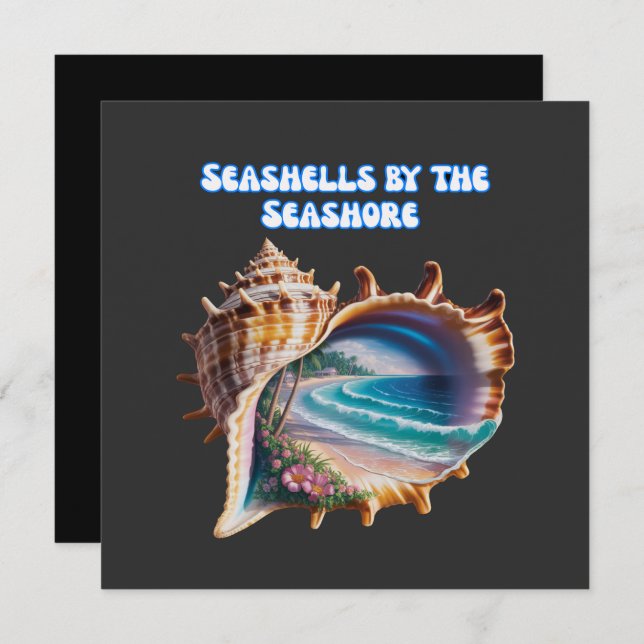 Negócios modernos do Seashells (Frente/Verso)