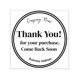 NEGÓCIOS PERSONALIZÁVEIS OBRIGADO. CARIMBO DE BORR