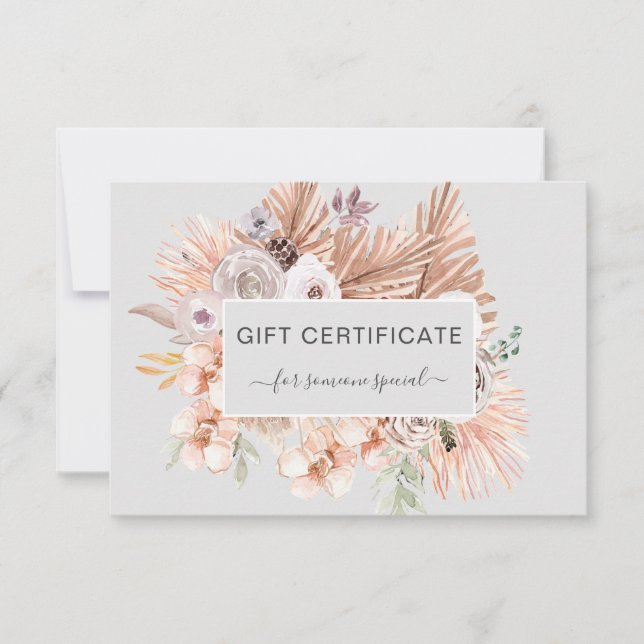 Negócios tropicais do Modern Boho (Frente)