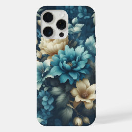 Negrito em Azul e Florais Cremes Delicados