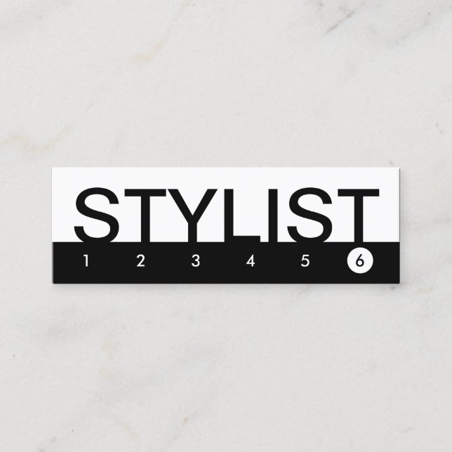 negrito Fidelidade do cliente STYLIST (Frente)