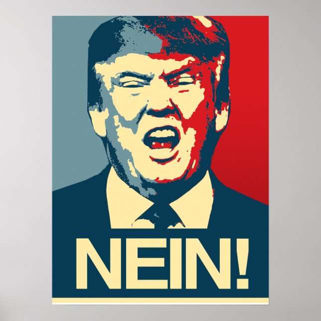 NEIN - Anti-Trump Poster - Anti-Trump - (Frente)