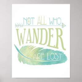 Nem todos que andam são Poster perdidos