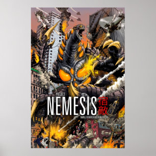 Nemesis - A Kaiju Poster - Arte de Matt Frank