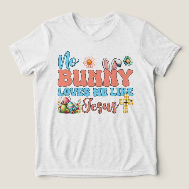 Nenhum coelho me ama como Jesus Páscoa (Design frontal)