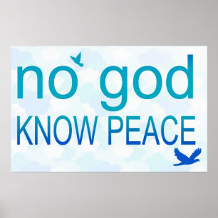 Nenhum deus, sabe o poster da paz