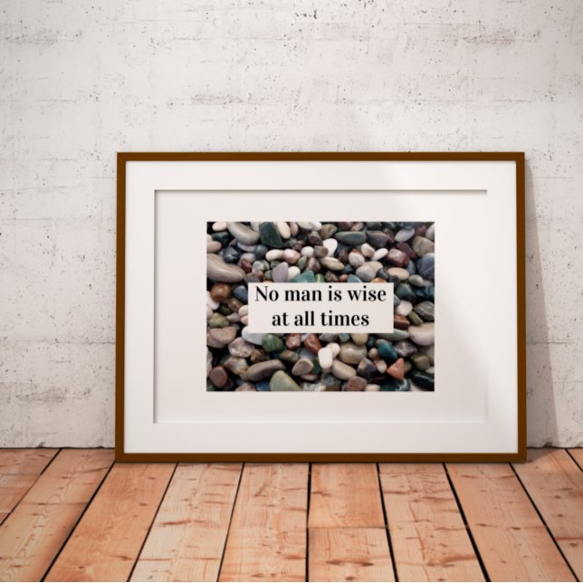 Nenhum homem é sábio o tempo todo Poster (Criador carregado)