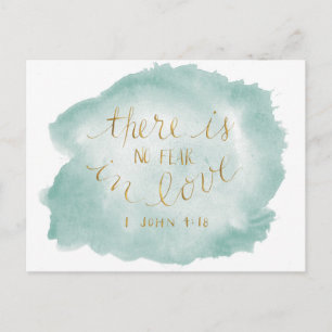 Nenhum medo no cartão do amor