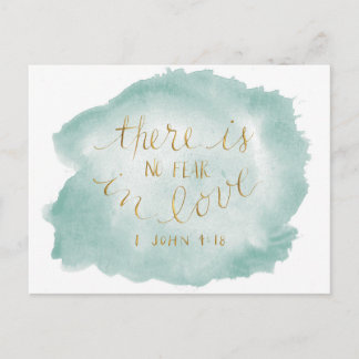 Nenhum medo no cartão do amor