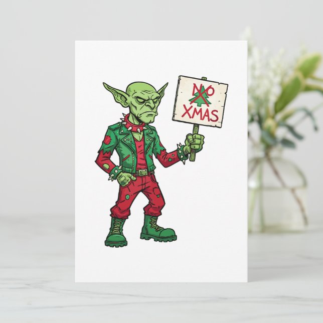 Nenhum Natal – Estilo Alien Rebelde (Em pé/Frente)