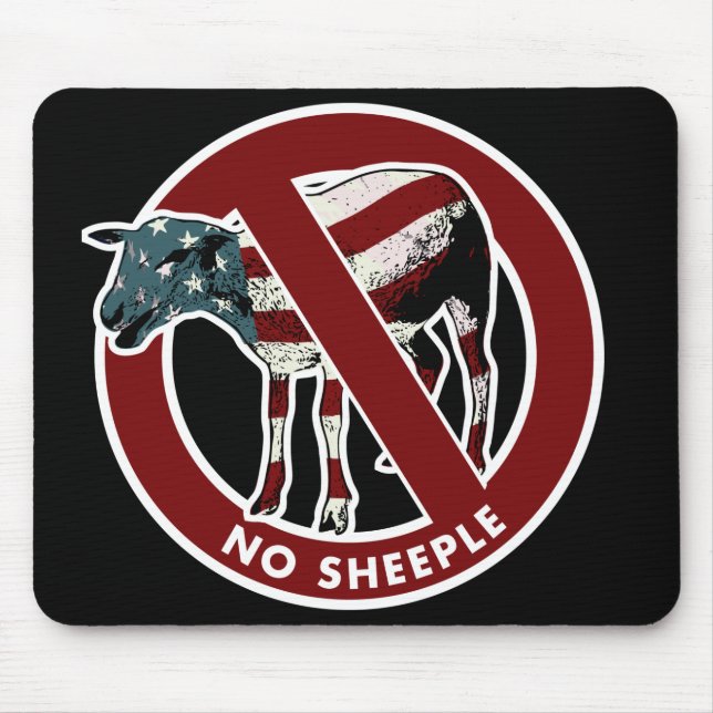 Nenhum Sheeple Mousepad (Frente)