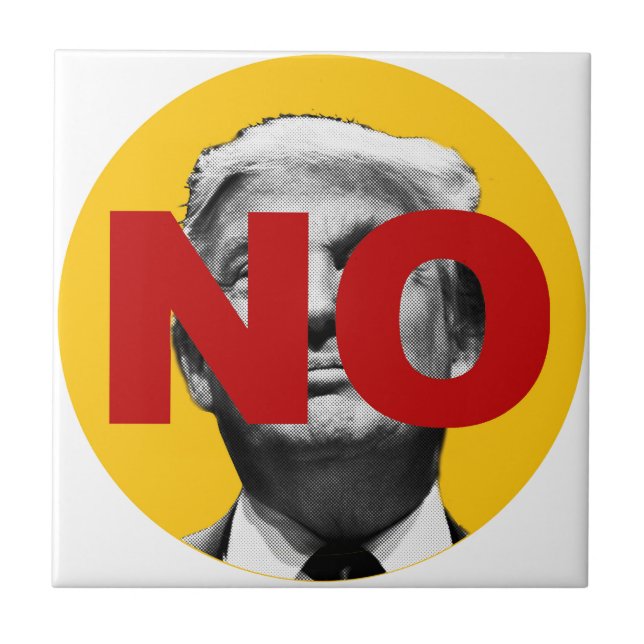 Nenhum Trump (Amarelo e Vermelho) (Frente)