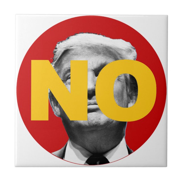Nenhum Trump (Vermelho e Amarelo) (Frente)