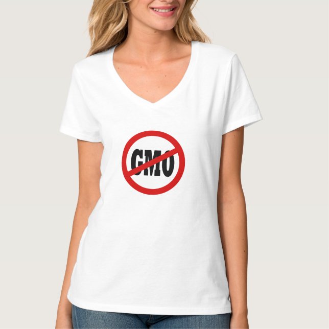 NENHUMA CAMISA de GMO (mulheres) (Frente)