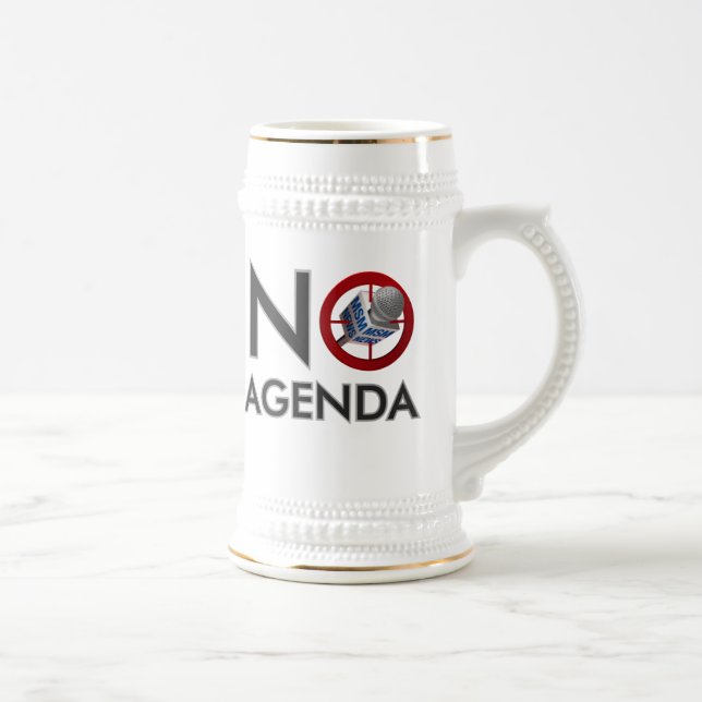 Nenhuma caneca de cerveja da mostra da agenda (Direita)