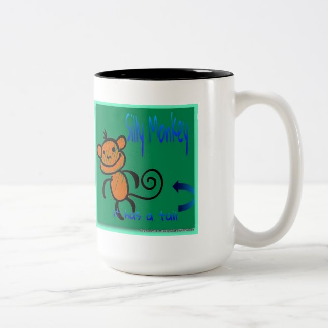 Nenhuma cauda? Não um macaco - caneca (Direita)