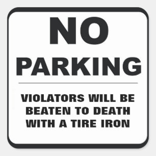 Nenhuma etiqueta do estacionamento