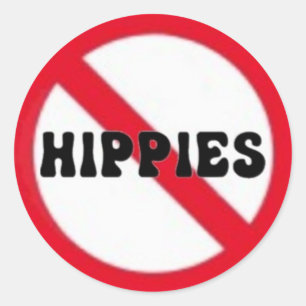 Nenhuma etiqueta pequena dos hippys