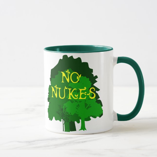 Nenhumas armas nucleares com a caneca de café (Direita)