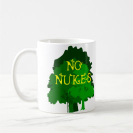 Nenhumas armas nucleares com a caneca de café