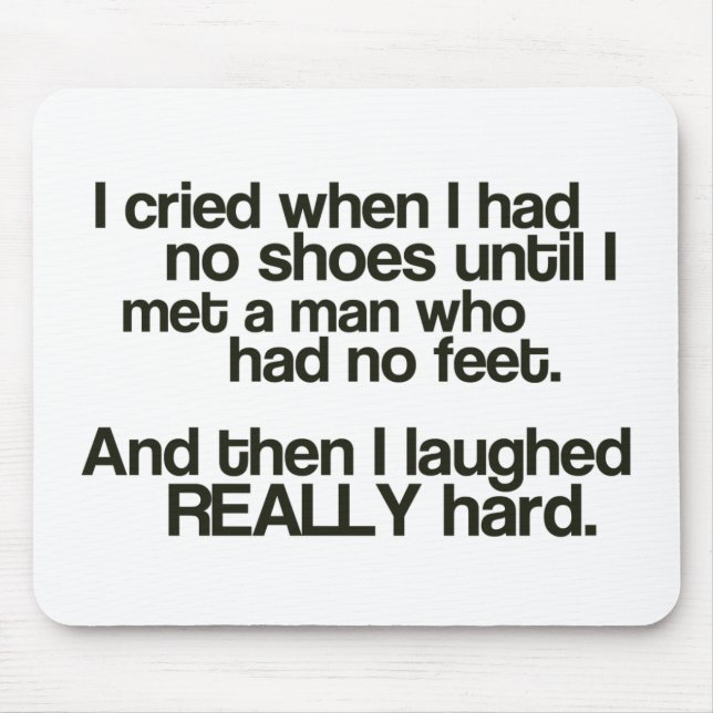 Nenhuns pés Mousepad " (Frente)