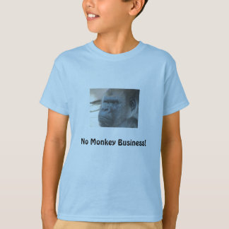 Nenhuns trabalhos sujos! A camisa do miúdo